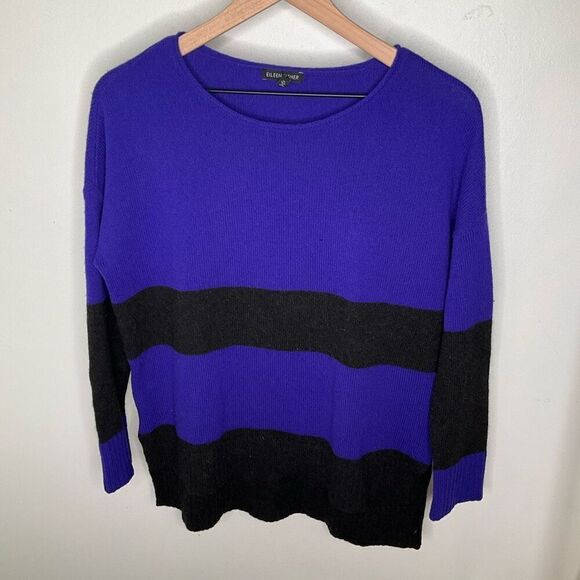 Eileen Fisher Colorblock Sweater - Picture 1 of 6